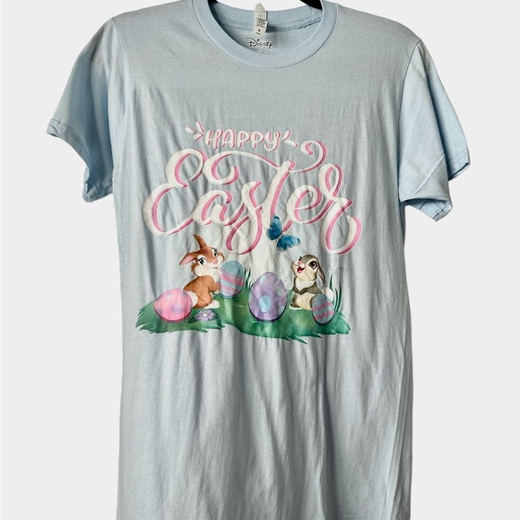 DISNEY Easter Baby Blue Short Sleeves Small/Medium T Shirt BNWOT - Picture 2 of 3